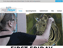 Tablet Screenshot of firstfridaygreensboro.org